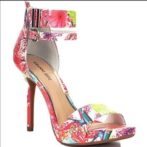 GIANNI BINI Jaxie Multicolored Ankle Strap Sandals Shoes